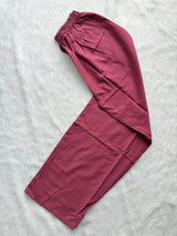 Rose Pink Floral Printed Cotton Kurti Pant & Dupatta Set