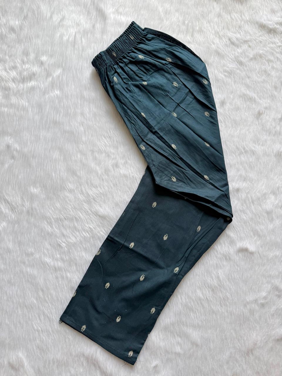 Slate Blue Cotton A-Line Co-ord Set