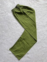Olive Green Cotton Thread Work Co-ord Set
