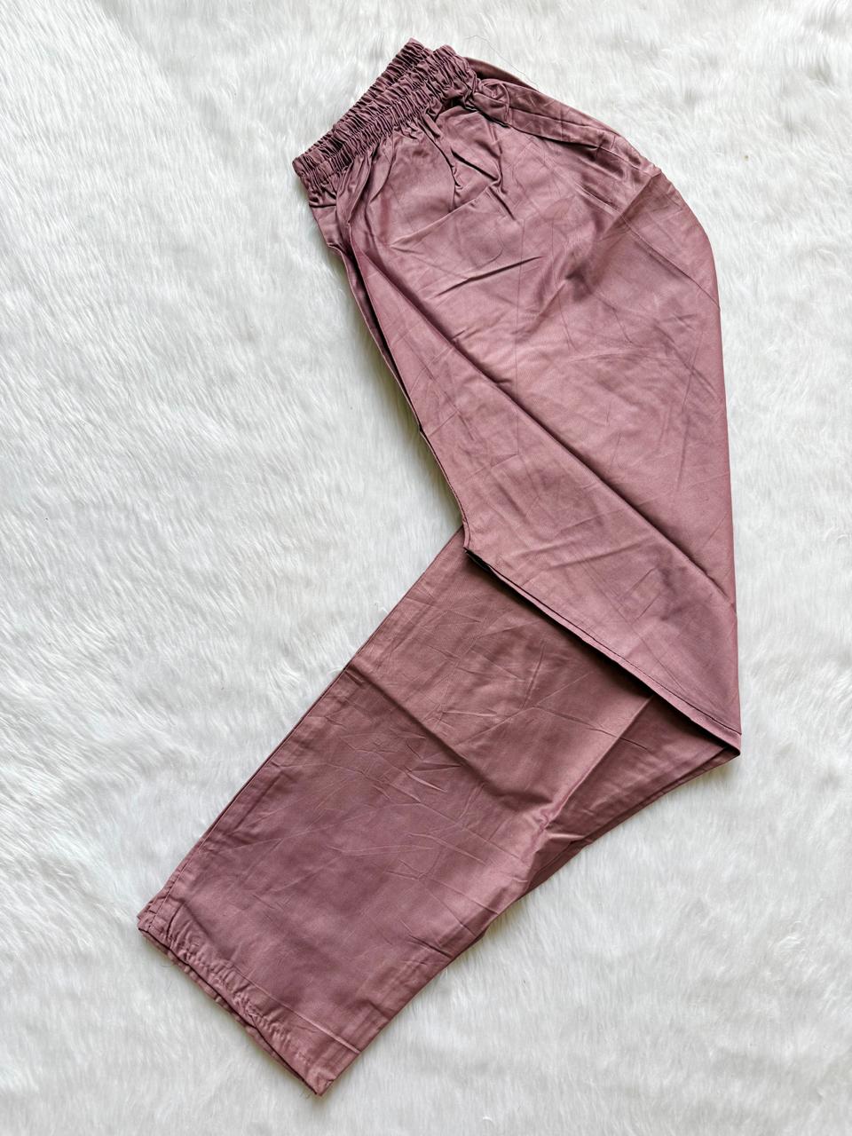 Mauve Tissue Shimmer Silk Embroidered Kurti Pant Dupatta Set