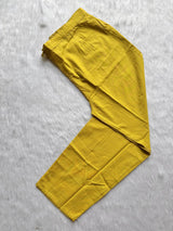 Yellow Cotton Embroidered Kurta Pant with Printed Dupatta Set for Women