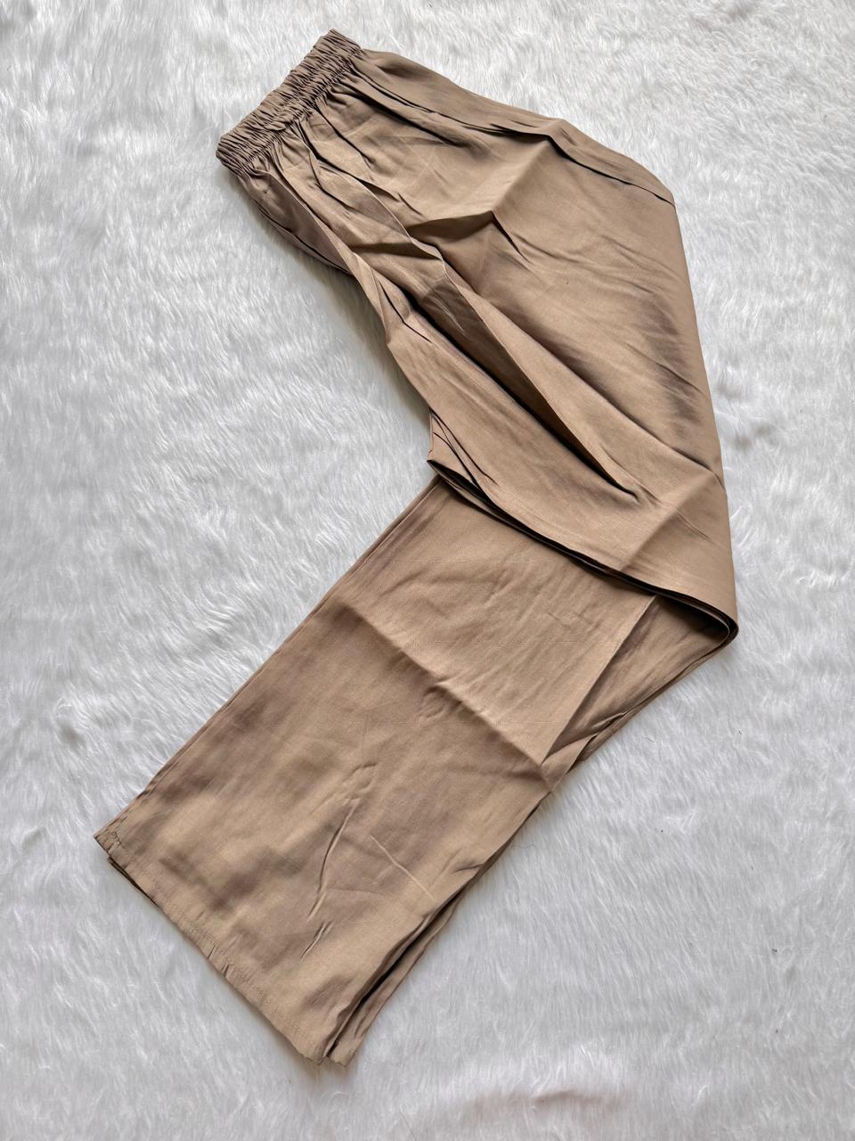 Elegant Roman Silk Embroidered Kurti Pant & Dupatta Set – Taupe
