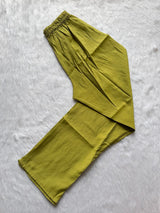 Pista Green Roman Silk Embroidered Kurti Pant Dupatta Set