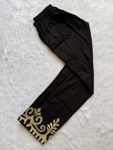 Black Embroidered Cotton Co-ord Set