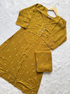 Mustard Yellow Cotton A-Line Co-ord Set