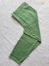 Pista Green Cotton Embroidered Umbrella Kurta Pant with Embroidered Dupatta Set