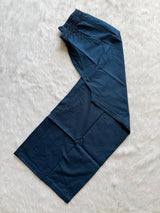 Navy Blue Umbrella Kurti with Palazzo & Dupatta